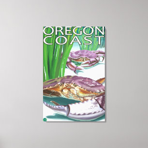 Oregon Coast Crab Canvas Print