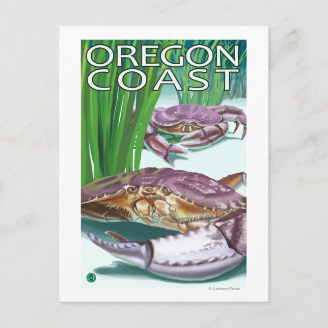 Oregon Coast Crab Postcard (Front)