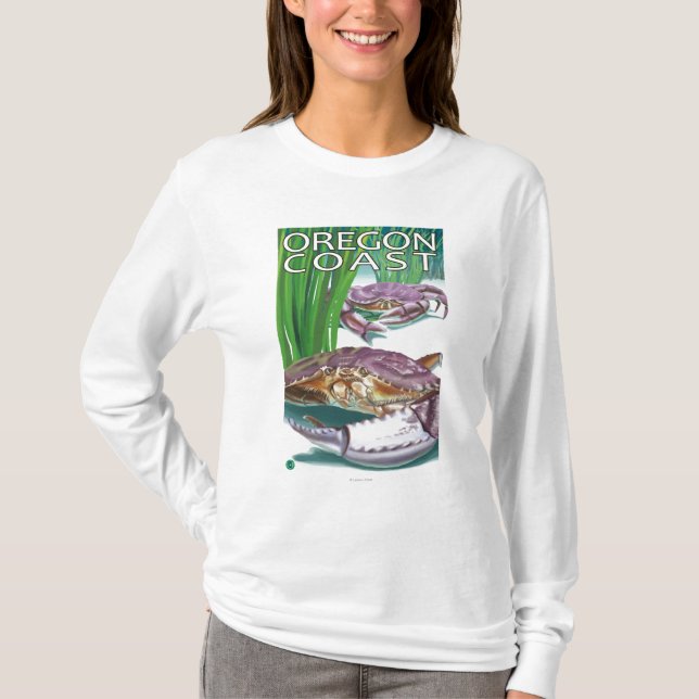 Oregon Coast Crab T-Shirt (Front)
