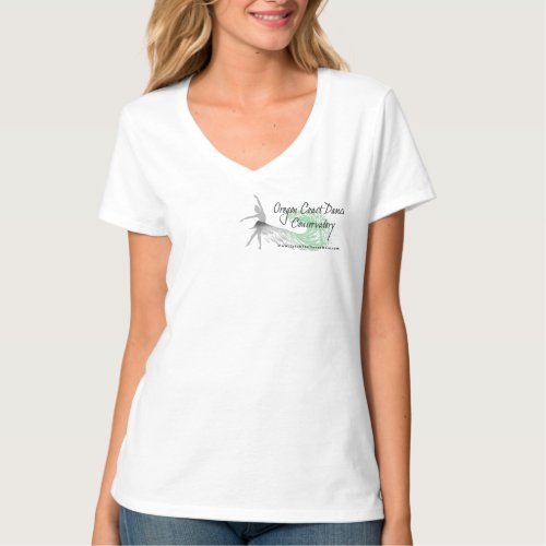 Oregon Coast Dance Ladies V_Neck T_Shirt