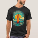 Oregon Coast Distressed Vintage Look Surf Surfing  T-Shirt<br><div class="desc">Oregon Coast Distressed Vintage Look Surf Surfing Surfboard  .. Surfing</div>