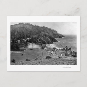 Oregon Coast Highway at Heceta Head Postcard