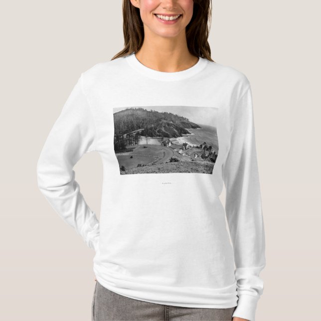 Oregon Coast Highway at Heceta Head T-Shirt (Front)
