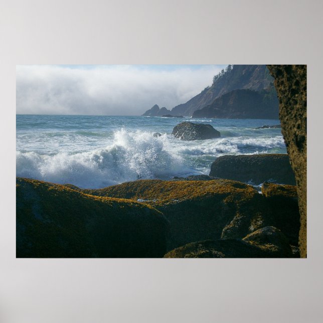 Oregon coast incoming tide poster (Front)