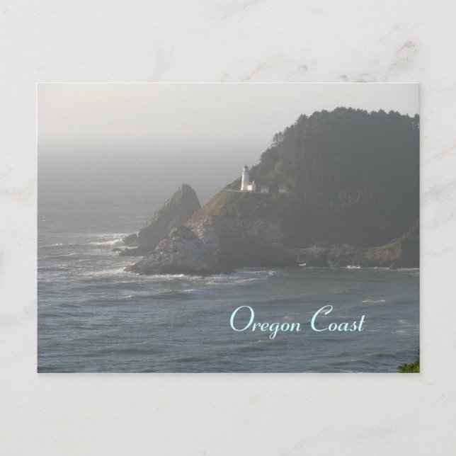 Oregon Coast Lighthouse Postcard (Front)