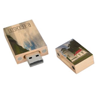 Oregon Coast Lighthouse USB Wooden Flash Drive