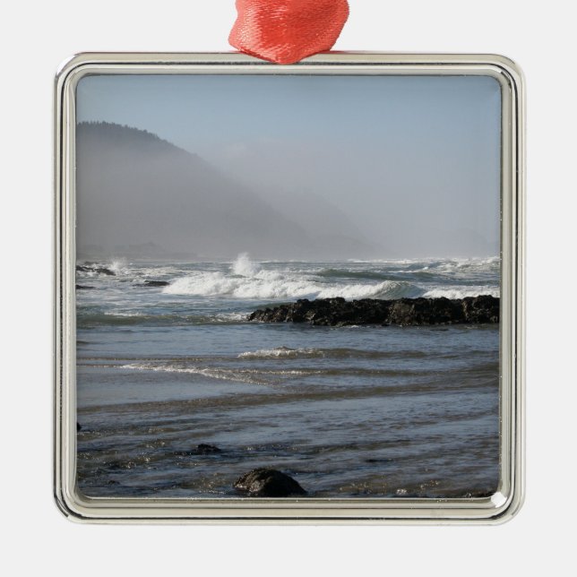 Oregon Coast Metal Ornament (Front)