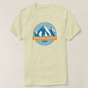 Oregon Coast Mountain Range Stars Moon T-Shirt