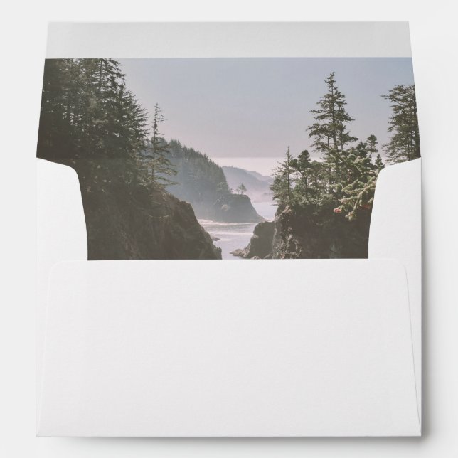 Oregon Coast Ocean Beach Landscape Photo Envelope (Back (Bottom))