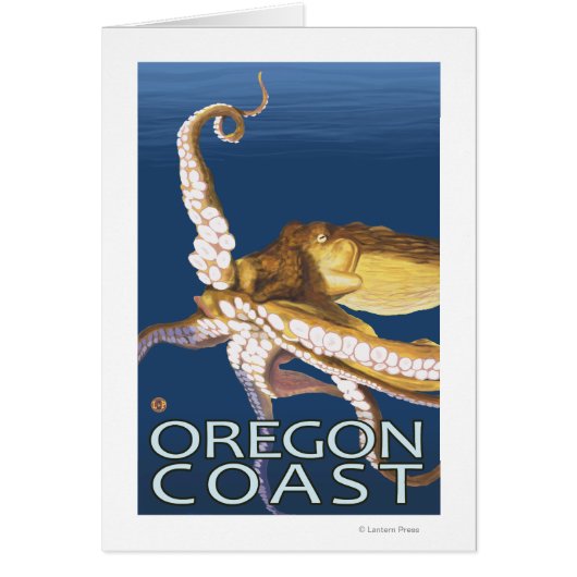 Oregon Coast Octopus Cards (Front)
