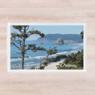 Oregon Coast Scenic Seascape Acrylic Tray