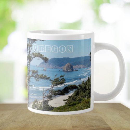 Oregon Coast Scenic Seascape Giant Coffee Mug