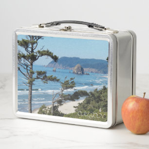 Oregon Coast Scenic Seascape Metal Lunch Box