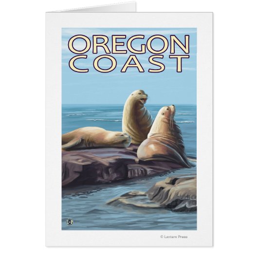 Oregon Coast Sea Lions Cards (Front)