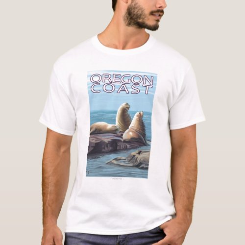 Oregon Coast Sea Lions T_Shirt