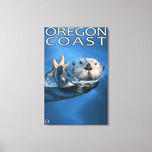 Oregon Coast Sea Otter Canvas Print