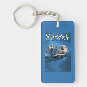 Oregon Coast Sea Otter Keychain