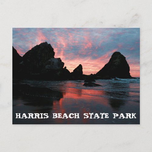 Oregon Coast Sunrise Harris Beach State Park Postcard