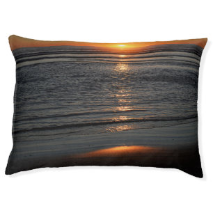 Oregon Coast Sunset Photo Dog Bed
