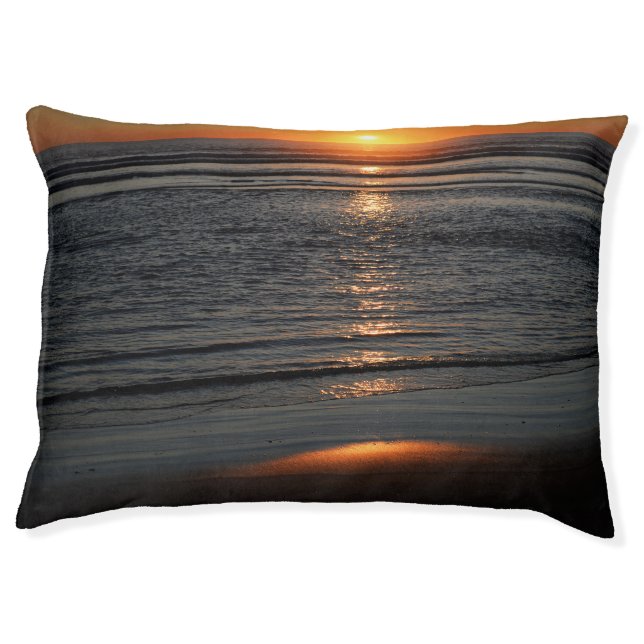 Oregon Coast Sunset Photo Dog Bed (Front)