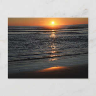 Oregon Coast Sunset Postcard