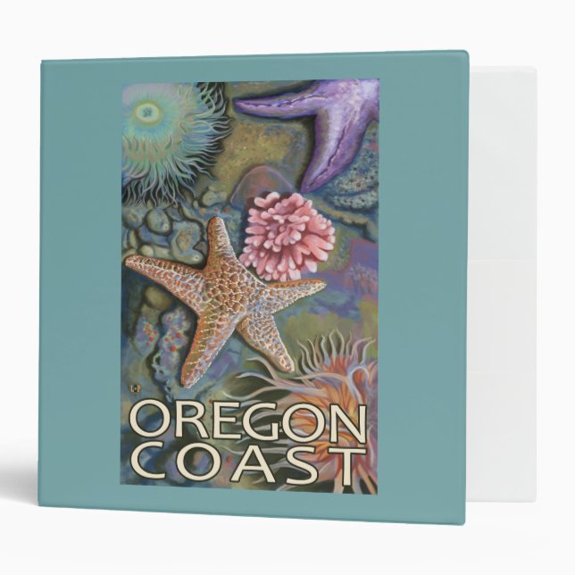 Oregon Coast Tidepool 3 Ring Binder (Front/Inside)