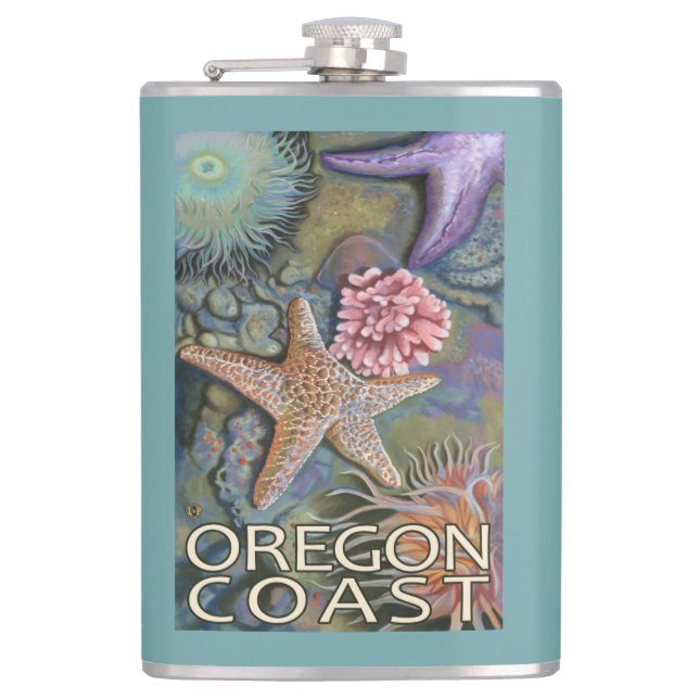 Oregon Coast Tidepool Flask (Front)