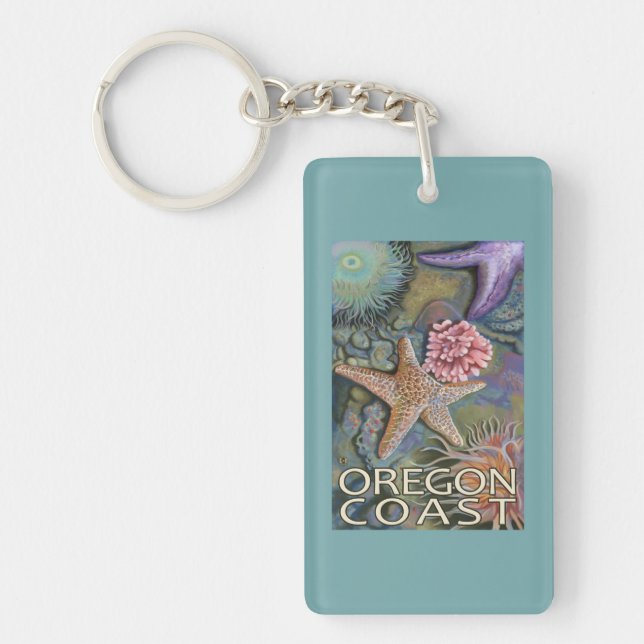 Oregon Coast Tidepool Keychain (Front)