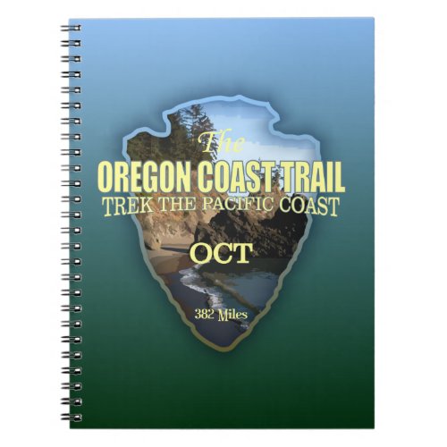 Oregon Coast Trail arrowhead Notebook