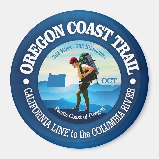 Oregon Coast Trail (C) Magnet (Front)