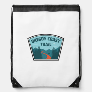 Oregon Coast Trail Drawstring Bag