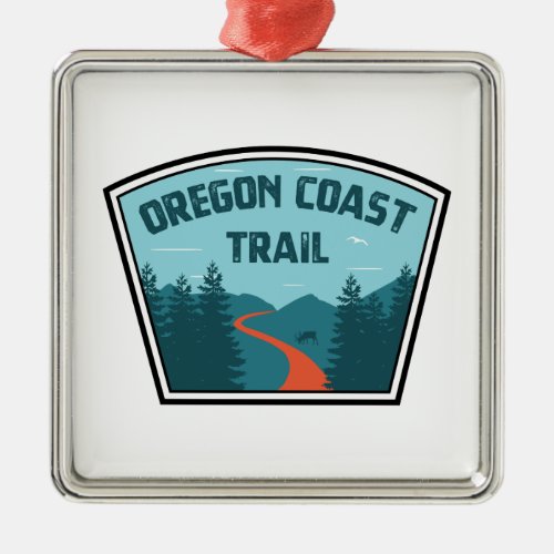 Oregon Coast Trail Metal Ornament