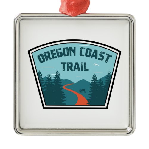 Oregon Coast Trail Metal Ornament