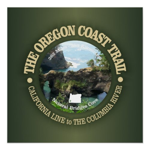 Oregon Coast Trail Poster