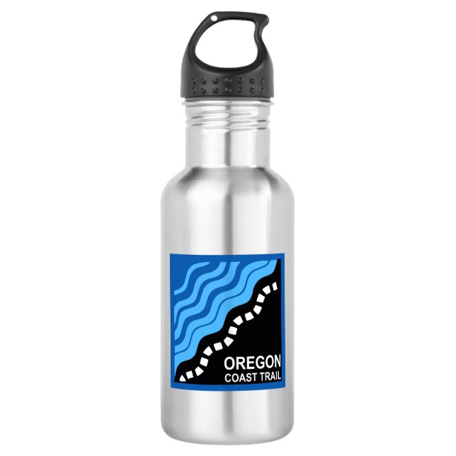Oregon Coast Trail Stainless Steel Water Bottle (Front)