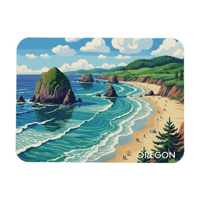 Oregon coast Travel Magnet (Horizontal)