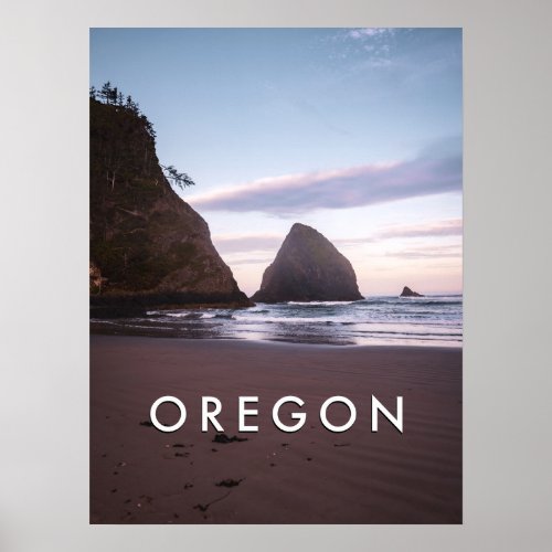 Oregon Coast Travel Photography_Ocean Sunrise Poster