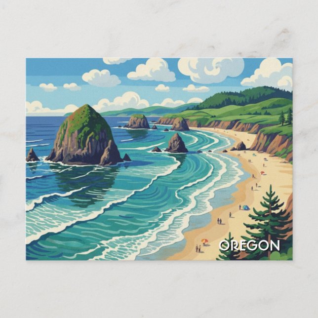 Oregon coast Travel Postcard (Front)