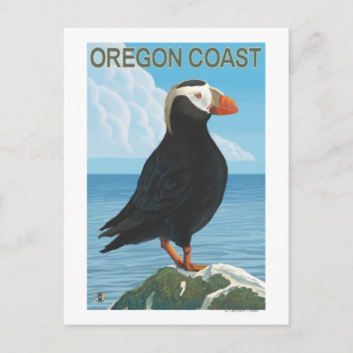 Oregon Coast Tufted Puffin Postcard