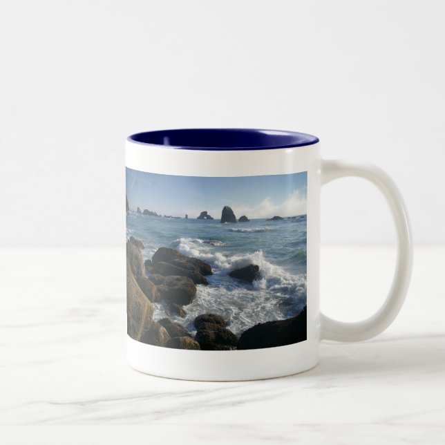 Oregon Coast Two-Tone Coffee Mug (Right)