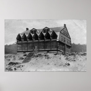 Oregon Coast View of Outlook Inn Hotel Poster