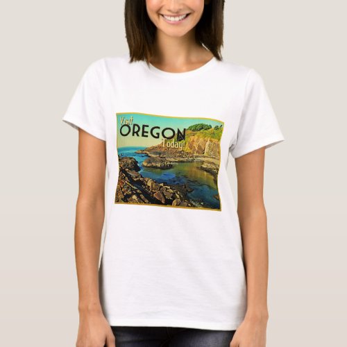 Oregon Coast Vintage T_Shirt