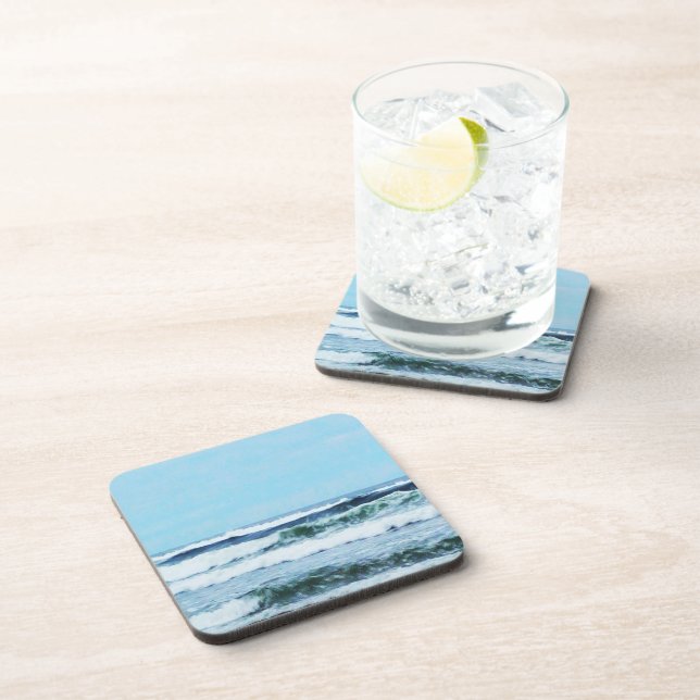 Oregon Coast Waves Beverage Coaster (Right Side)