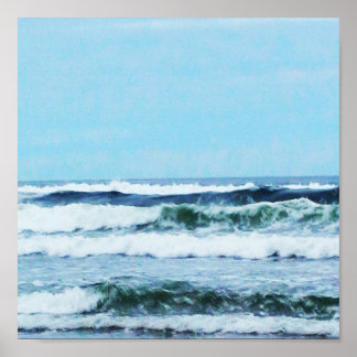 Oregon Coast Waves Poster