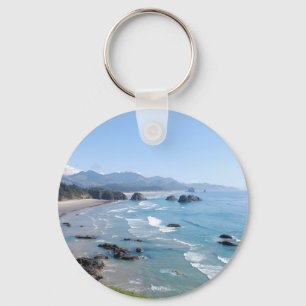 Oregon Coastal Viewpoint Keychain