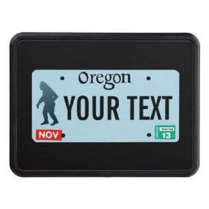 Oregon Columbia Sasquatch License Plate Tow Hitch Cover
