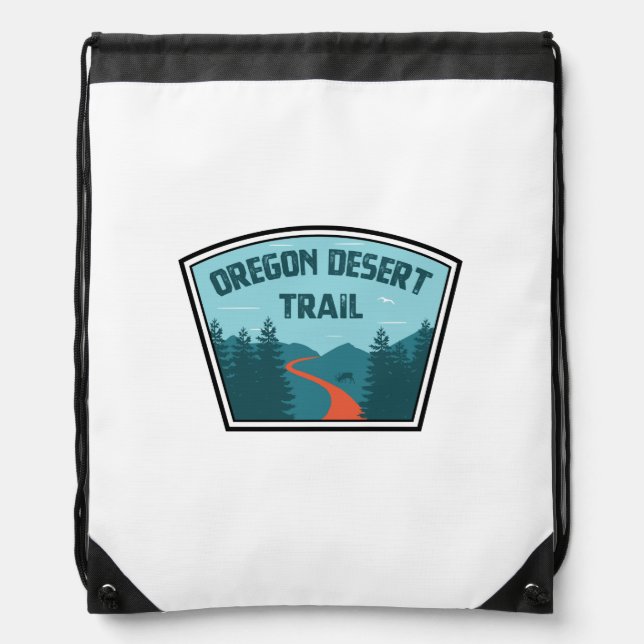 Oregon Desert Trail Drawstring Bag (Front)