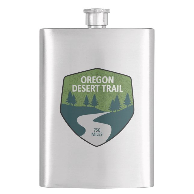 Oregon Desert Trail Flask (Front)