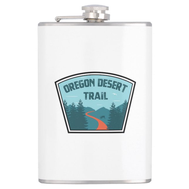 Oregon Desert Trail Flask (Front)
