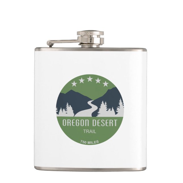 Oregon Desert Trail Flask (Front)